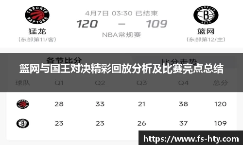 熊猫体育篮网与国王对决精彩回放分析及比赛亮点总结